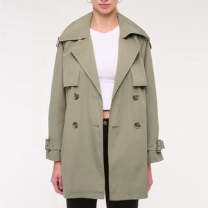 Abercrombie mid length trench coat